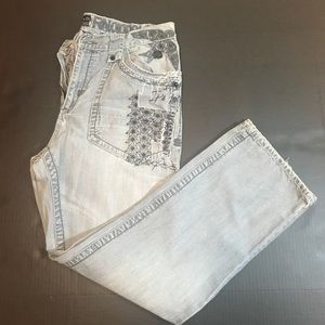 Akademiks embroidered denims size 38 Men’s